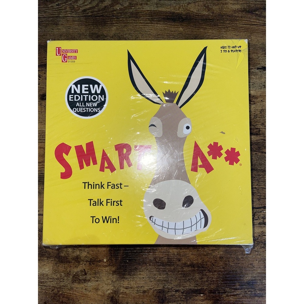 Smart Ass Board Game By University Games Ages 12+ Sealed NEW